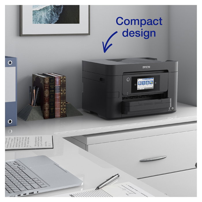 Epson WorkForce Pro WF-4820DWF Multifunción 4 en 1 A4 Color WiFi Duplex, PrecisonCore, 4800 x 2400 DPI, Impresión 25/12 ppm, Escáner, Fax, Pantalla Táctil, Negro