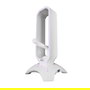 Mars Gaming MHHPROW White - Soporte 3 en 1 para Auriculares, Bungee de Ratón y Hub USB 2*USB 3.0 con Iluminación RGB 7 Colores