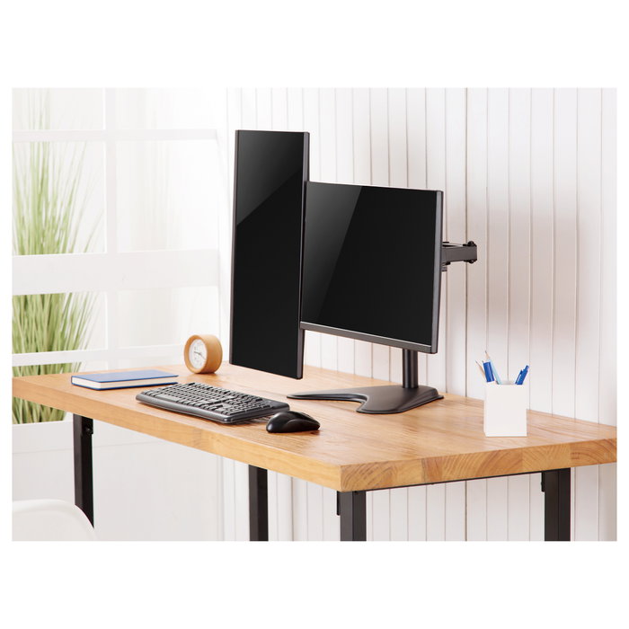 EQUIP Soporte de sobremesa doble para monitores de 17-32 pulgadas