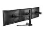 Equip Soporte Triple de Monitor de Sobremesa con Brazo de Gas 650125 para 3 Pantallas de 17 a 27 Pulgadas hasta 8kg VESA 100x100 Negro