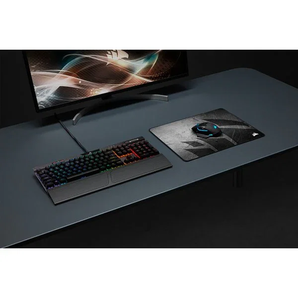 Corsair MM300 PRO Alfombrilla de Ratón Gaming Tela Impermeable con Bordes Rematados - Gris, Tamaño Medium (360x300 mm)