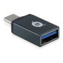 Conceptronic Hubbies04B Hub USB 3.0 de 4 Puertos con Adaptador USB-C, Negro