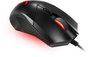 MSI Clutch GM08 Ratón Ergonómico para Gaming, Cable USB, Negro, 4200 DPI, Iluminación Roja