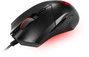 MSI Clutch GM08 Ratón Ergonómico para Gaming, Cable USB, Negro, 4200 DPI, Iluminación Roja