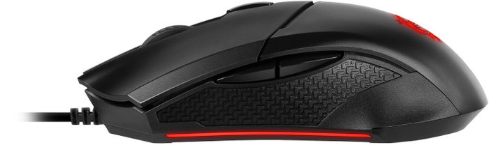 MSI Clutch GM08 Ratón Ergonómico para Gaming, Cable USB, Negro, 4200 DPI, Iluminación Roja MSI Clutch GM08 Ratón Ergonómico para Gaming, Cable USB, Negro, 4200 DPI, Iluminación Roja