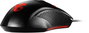 MSI Clutch GM08 Ratón Ergonómico para Gaming, Cable USB, Negro, 4200 DPI, Iluminación Roja