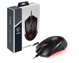 MSI Clutch GM08 Ratón Gaming Ambidextro Negro