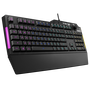 Asus 90MP01X0-BKSA00 Teclado Gaming TUF Gaming K1 con Iluminación RGB, Reposamuñecas y Teclas Programables, Español, Negro