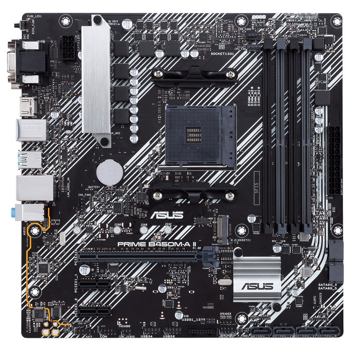 ASUS AM4 PRIME B450M-A II Placa Base para PC, AMD B450 Chipset, Micro ATX ASUS AM4 PRIME B450M-A II Placa Base para PC, AMD B450 Chipset, Micro ATX