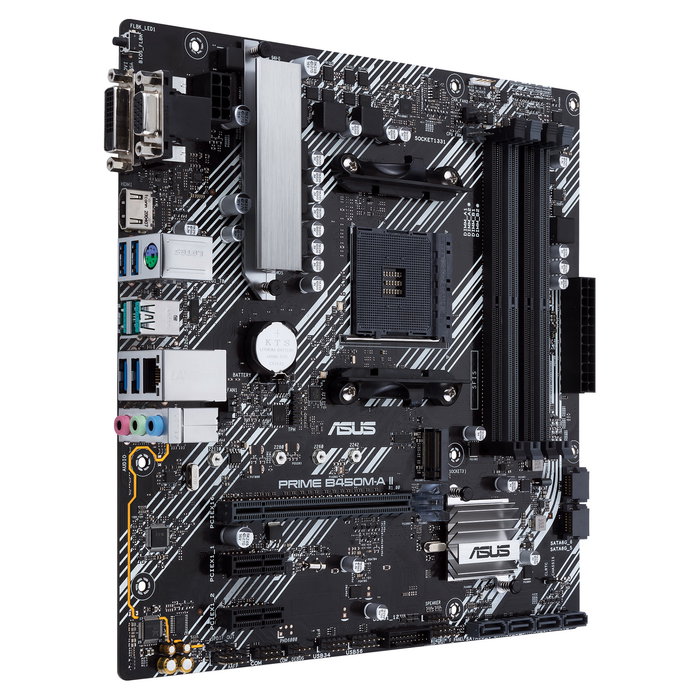ASUS AM4 PRIME B450M-A II Placa Base para PC, AMD B450 Chipset, Micro ATX ASUS AM4 PRIME B450M-A II Placa Base para PC, AMD B450 Chipset, Micro ATX