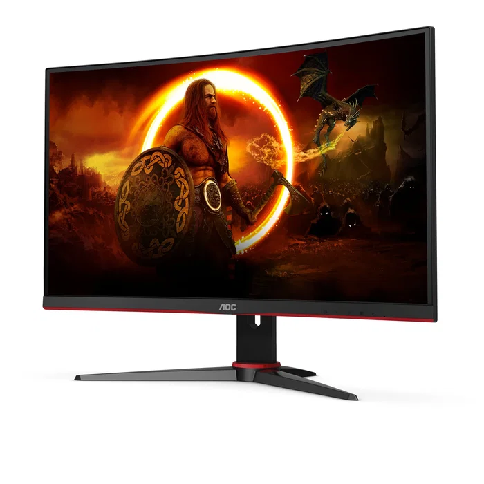 AOC Monitor Gaming Curvo C24G2AE/BK 23.6 Full HD 165Hz 1ms VA Negro/Rojo