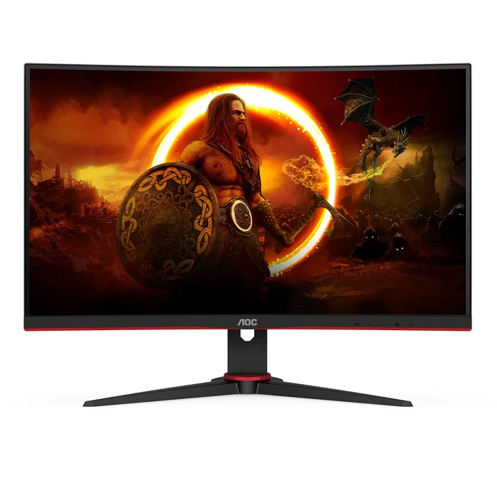 AOC Monitor Gaming Curvo C24G2AE/BK 23.6 Full HD 165Hz 1ms VA Negro/Rojo