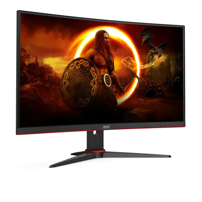 AOC Monitor Gaming Curvo C24G2AE/BK 23.6 Full HD 165Hz 1ms VA Negro/Rojo