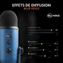 Logitech G Yeti Micrófono USB Azul para Grabación, Transmisión, Juegos, Podcast en PC o Mac