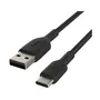 Belkin Cable USB-A a USB-C Negro Trenzado 3m (BEL0745883788606)