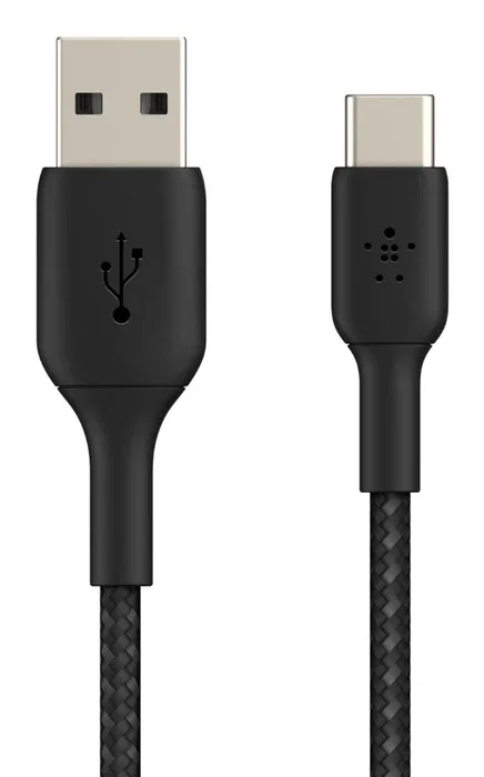 Belkin CAB002BT3MBK Cable USB de 3 metros con Conectores USB-A Macho y USB-C Macho, Negro
