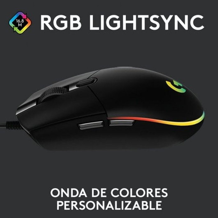Logitech G102 Lightsync Negro