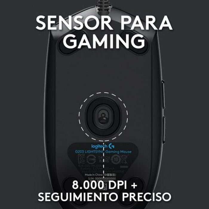 Logitech G102 Lightsync Negro