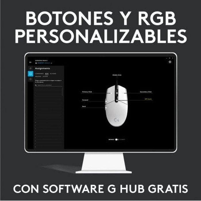 Logitech G102 Lightsync Negro