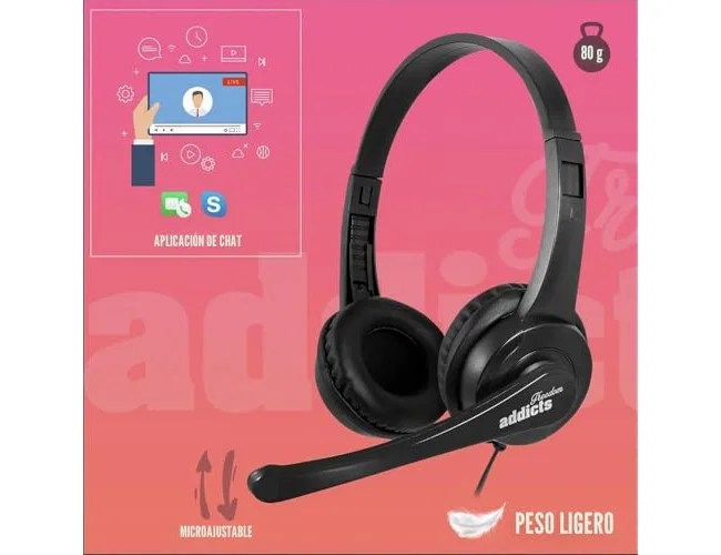 NGS Vox505 USB Auriculares de Diadema Negros NGS Vox505 USB Auriculares de Diadema Negros