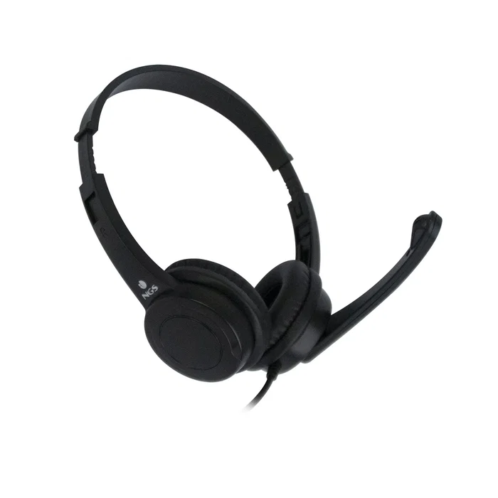 NGS VOX505 USB Auriculares Gaming con Micrófono USB, Diadema Ajustable, Control de Volumen Integrado, 20Hz-20kHz, 1.5m, Negros