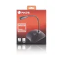 NGS Micrófono Sobremesa MS-115 Negro para PC, Gaming y Videoconferencias con Cuello Flexible, Omnidireccional, Conexión Jack 3.5 mm, Botón Mute y Reducción de Ruido