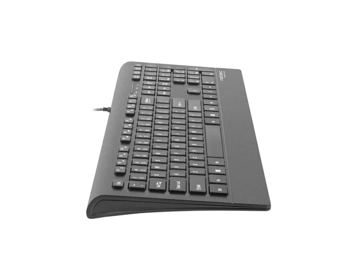 Natec Barracuda Teclado Completo QWERTY Español Negro