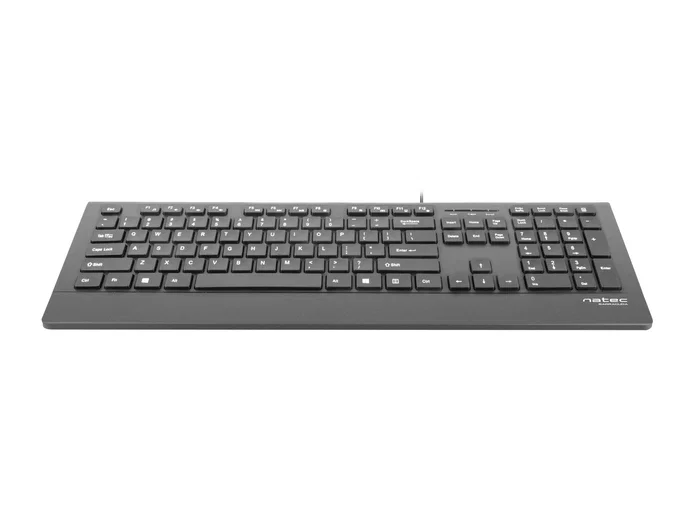 Natec Barracuda Teclado Completo QWERTY Español Negro