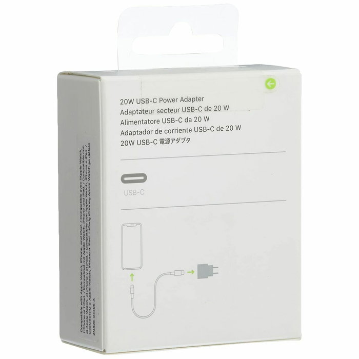 Apple Adaptador de Corriente USB-C de 20 W Blanco MHJE3ZM/A