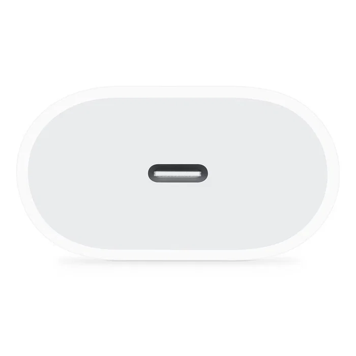 Apple Cargador USB-C de 20W MHJE3ZM/A, Carga Rápida y Eficiente para iPhone 8 y Posteriores, iPad Pro, iPad Air, Color Blanco