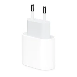 Apple Cargador USB-C de 20W MHJE3ZM/A, Carga Rápida y Eficiente para iPhone 8 y Posteriores, iPad Pro, iPad Air, Color Blanco