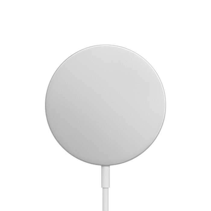 Apple Cargador Inalámbrico MagSafe MHXH3ZM - 15W para iPhone 12, 12 Pro, AirPods - Color Plata/Blanco