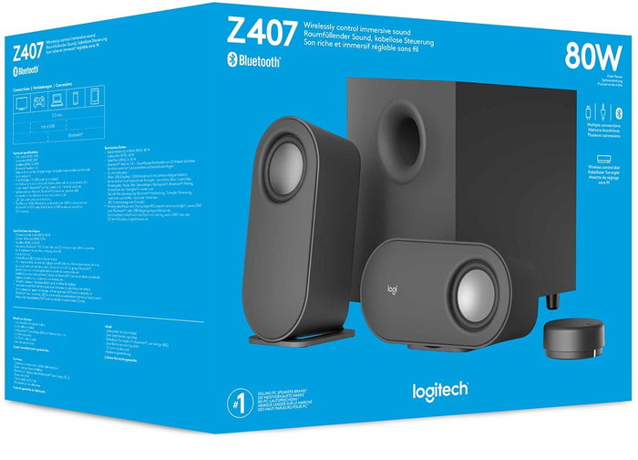 Logitech Z407 Altavoces Bluetooth 2.1 con Subwoofer Grafito
