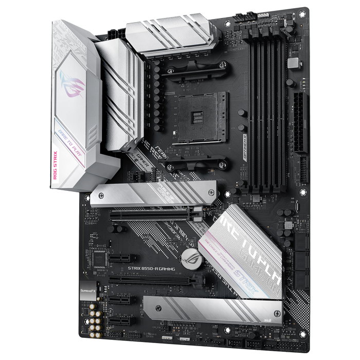 ASUS ROG STRIX B550-A GAMING Placa Base ATX AMD B550, Socket AM4, 4x DDR4 hasta 128 GB, 3x PCIe x16, 2x M.2, USB 3.2 Gen 2, 7.1 Canales