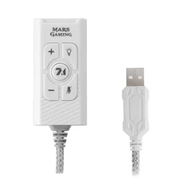 Mars Gaming MSC2W Tarjeta de Sonido 7.1 USB Blanca