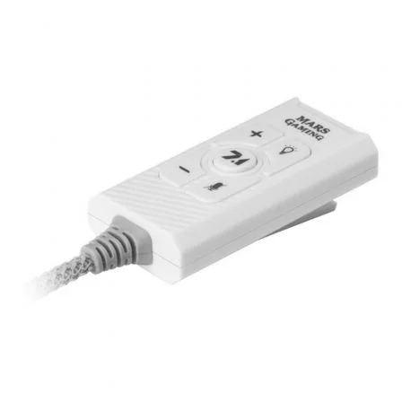Mars Gaming Tarjeta Sonido Externa USB 7.1 MSC2W Blanca para PC PS5 PS4 Switch Mac