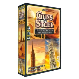 Sd games Juego Guns & Steel - Juego de Cartas y Estrategia para 2 a 4 Jugadores