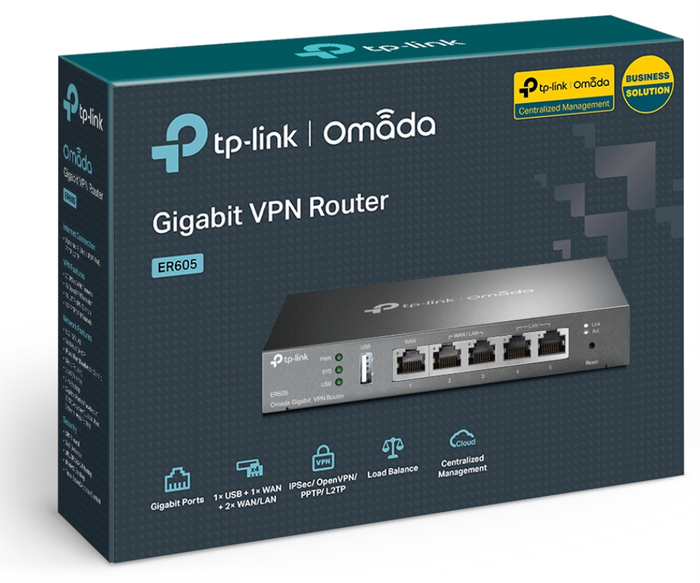 Tp-Link ER605 Router VPN Gigabit Omada SDN Negro