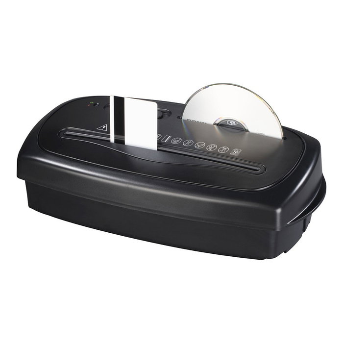 Hama Home X10CD Destructora de Papel Corte Cruzado, 10 Hojas, 15 L, para CD y Tarjetas