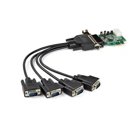 Startech Tarjeta Adaptadora PCI Express de 4 Puertos RS232 Serial - UART 16950 - Perfil Bajo