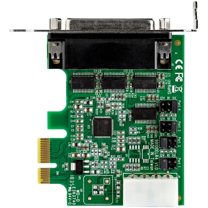 StarTech.com Tarjeta Adaptadora PCI Express de 4 Puertos RS232 StarTech.com Tarjeta Adaptadora PCI Express de 4 Puertos RS232