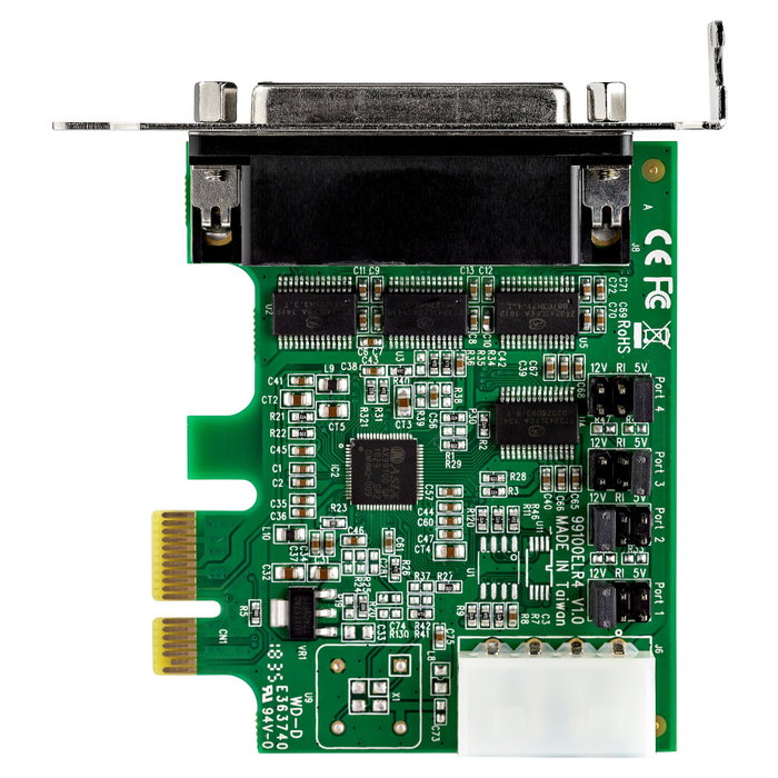 StarTech.com Tarjeta Adaptadora Serie PCI Express de 4 Puertos RS-232 DB9