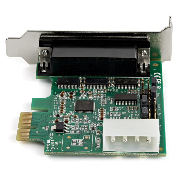 StarTech.com Tarjeta Adaptadora Serie PCI Express de 4 Puertos RS-232 DB9