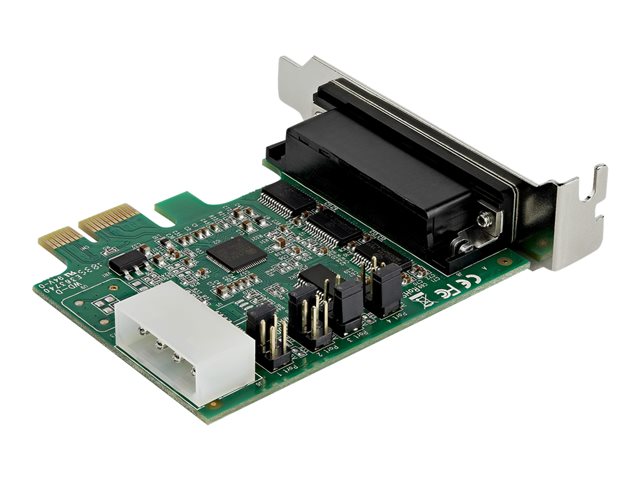 StarTech.com Tarjeta Adaptadora Serie PCI Express de 4 Puertos RS-232 DB9