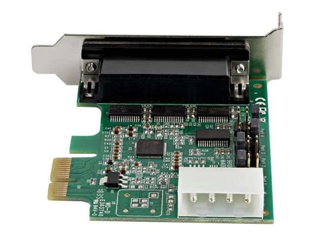 StarTech.com Tarjeta Adaptadora Serie PCI Express de 4 Puertos RS-232 DB9