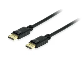 Equip 119251 Cable DisplayPort 1.4 Macho a Macho, 1m, Negro, 8K/60Hz, 4K/120Hz, 32.4 Gbps, Compatible con HDCP 2.2, HDR, DSC, VESA