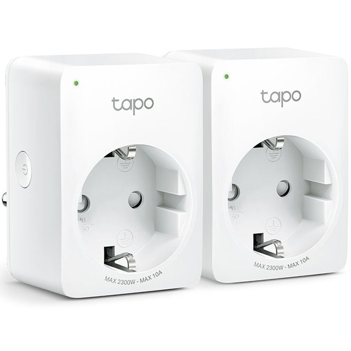 TP-Link Tapo P100 Pack de 2 Enchufes Inteligentes Wi-Fi Blanco TP-Link Tapo P100 Pack de 2 Enchufes Inteligentes Wi-Fi Blanco