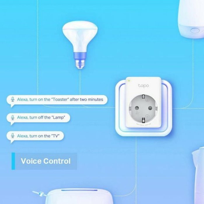 TP-Link Tapo P100 Pack de 2 Enchufes Inteligentes Wi-Fi Blanco TP-Link Tapo P100 Pack de 2 Enchufes Inteligentes Wi-Fi Blanco