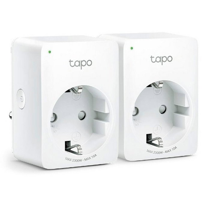 TP-Link Tapo P100 Pack de 2 Enchufes Inteligentes Wi-Fi Blanco TP-Link Tapo P100 Pack de 2 Enchufes Inteligentes Wi-Fi Blanco