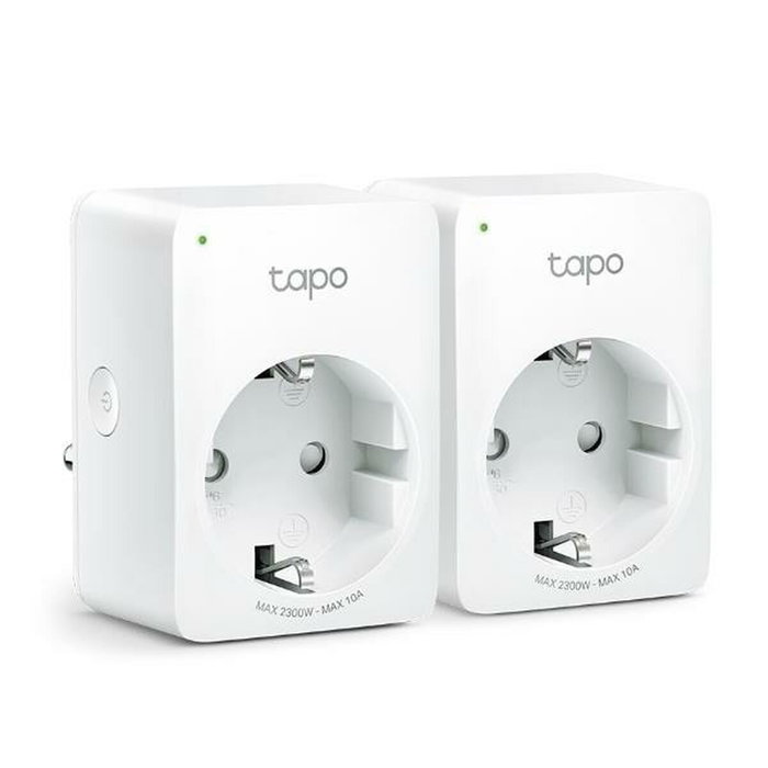 TP-Link Tapo P100 Pack de 2 Enchufes Inteligentes Wi-Fi Blanco TP-Link Tapo P100 Pack de 2 Enchufes Inteligentes Wi-Fi Blanco